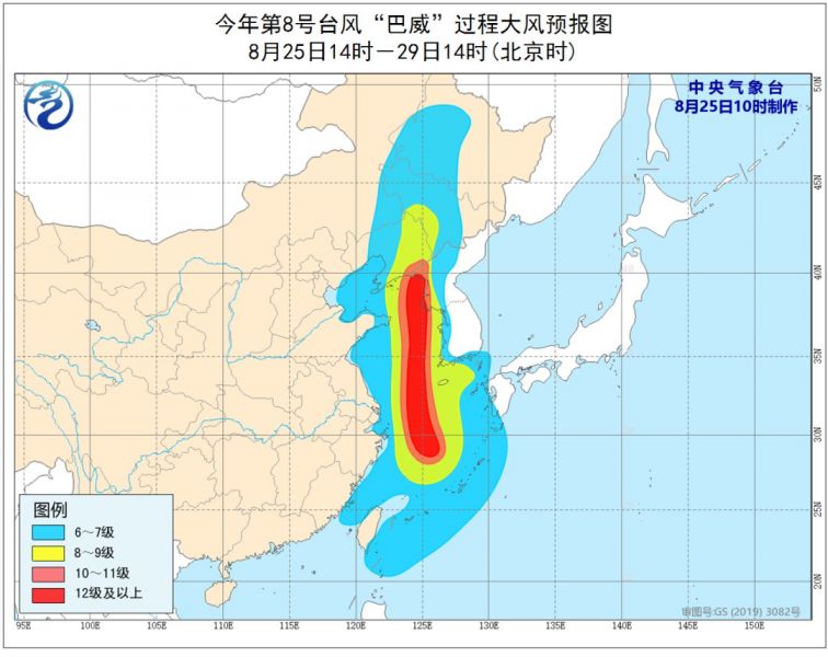 巴威台风最新路径，指向吉林